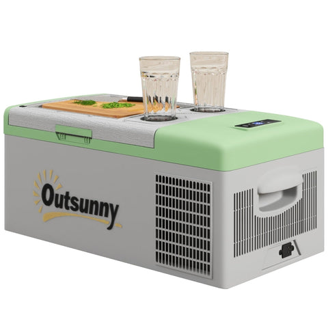 Rootz Portable Cooler Fridge - Car Fridge - Camping Refrigerator - 16L - -20℃ to 10℃ - 60cm x 32cm x 26cm
