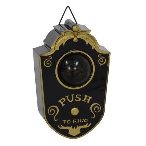 Rootz Halloween Decoration Zimbab Bell - Electric Doorbell - Glowing Eye - Spooky Atmosphere - 11cm x 5cm x 18cm