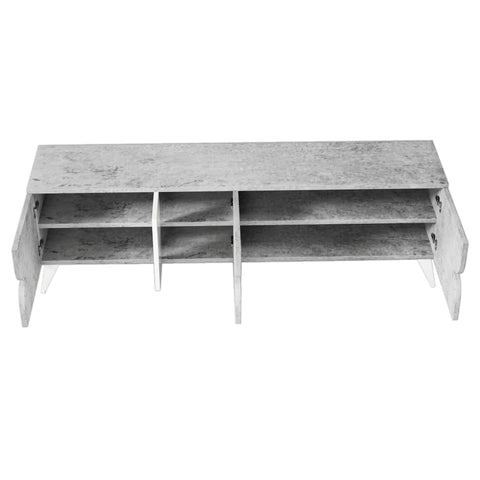Rootz TV Cabinet with Open Compartments - Media Console - Entertainment Unit - Cable Management - 160cm x 40cm x 51cm