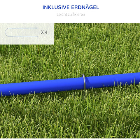 Rootz Dog Agility Set - Canine Fitness Kit - Pet Training Gear - Obstacle Course - Portable - Blue+Yellow - 88cm x 64cm x 95cm