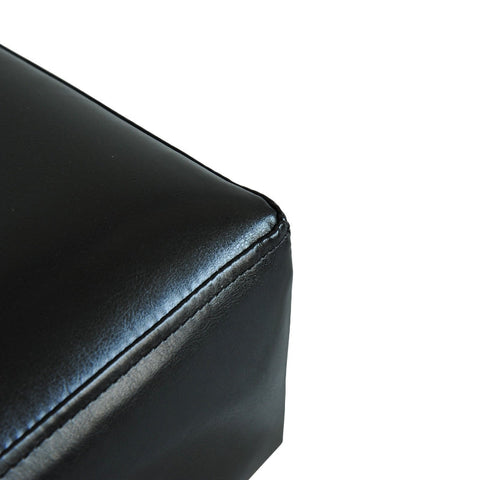 Rootz Footstool - Faux Leather Bench - Versatile Ottoman - Elegant Design - Durable & Water-Resistant - 40cm x 30cm x 24cm