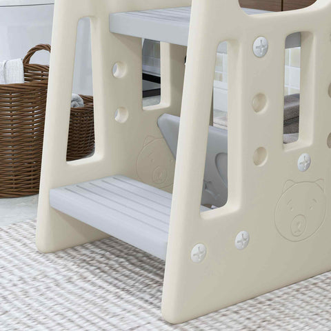 Rootz Learning Tower - Observation Tower - Child Step Stool - Height Adjustable - Ergonomic Design - 47cm x 47cm x 90cm