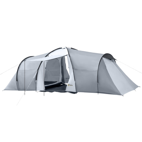 Rootz Family Camping Tent - Dome Shelter - Outdoor Canopy - UV Protection - 590cm x 245cm x 193cm