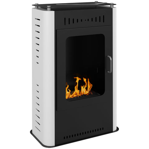 Rootz Freestanding Fireplace - Bioethanol Heater - Ethanol Stove - No Smoke - 50 x 27 x 82 cm