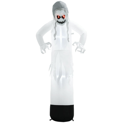 Rootz Inflatable Halloween Ghost Witch - LED Lights - Water-Repellent Polyester - Outdoor Decoration - 77cm x 47cm x 180cm