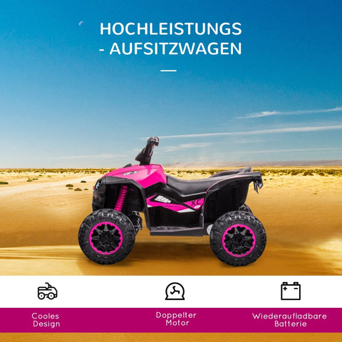 Rootz Electric Children's Quad - Kids ATV - Ride-On Toy Car - LED Headlights - MP3 Player - 83cm x 53cm x 55.5cm