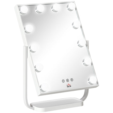 Rootz Hollywood LED Makeup Mirror - Vanity Mirror - Beauty Mirror - Touchscreen Controls - 32.8cm x 11cm x 47.4cm