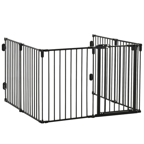 Rootz Safety Gate - Fireplace Protection - Dog Gate - Foldable, Flexible, No Drilling - 362.5cm x 76cm