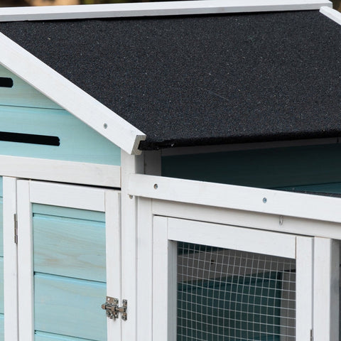 Rootz Chicken Coop - Winterproof Poultry House - Easy to Clean Hen House - Spacious and Secure - 193cm x 78cm x 115cm - Fir Wood Construction