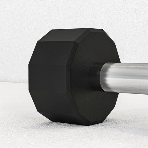 Rootz Square Dumbbells Set - Non-Rolling Dumbbells - Rubber Coated - Metal Core - Non-Slip Handle - Space Saving - 25L x 9.5W x 9.5H cm