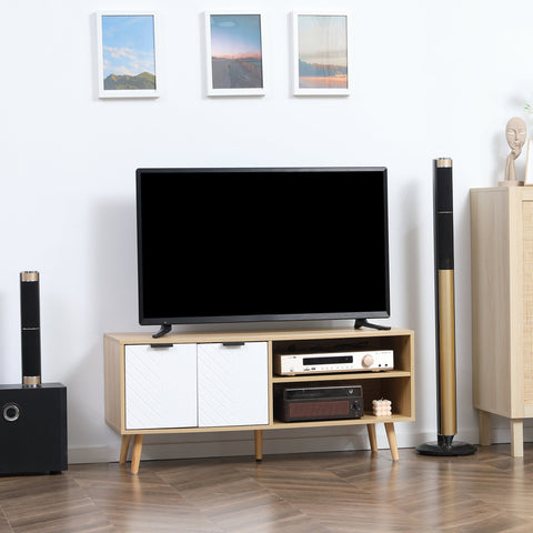 Rootz TV Furniture - Entertainment Center - Media Console - Ample Storage - 110 x 39 x 48.8 cm