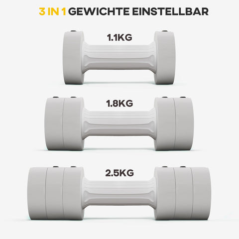 Rootz Adjustable Dumbbells Set - Weights - Fitness Weights - Portable & Compact - 7.5cm x 26.5cm - Boost Strength & Endurance