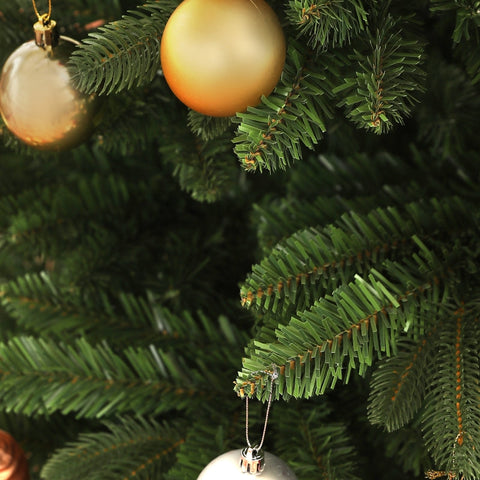 Rootz Christmas Tree - Pine Tree Replica - Festive Decor - Flame-Retardant - 120cm x 180cm - Easy Assembly - Sturdy Steel Base