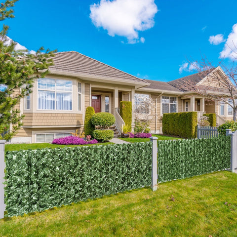 Rootz Privacy Screen Artificial Hedge - Greenery Fence - UV Resistant Screen - Easy Installation - 240cm x 100cm
