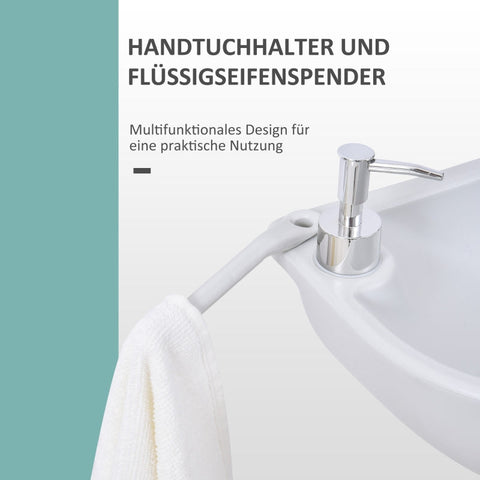 Rootz Portable Outdoor Hand Wash Basin - Mobile Sink - Camping Sink - Integrated Soap Dispenser - 51cm x 33.5cm x 103cm