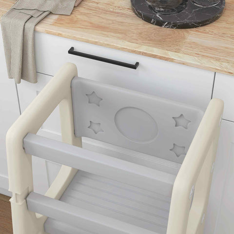 Rootz Learning Tower - Observation Tower - Child Step Stool - Height Adjustable - Ergonomic Design - 47cm x 47cm x 90cm