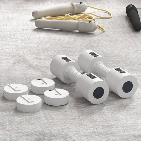 Rootz Adjustable Dumbbells Set - Weights - Fitness Weights - Portable & Compact - 7.5cm x 26.5cm - Boost Strength & Endurance