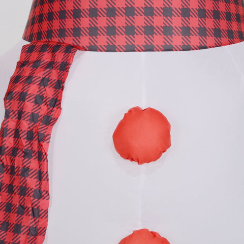 Rootz Inflatable Snowman Christmas Decor - Festive Ornament - Weatherproof Decoration - LED Lit - 165cm x 100cm x 240cm