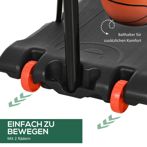 Rootz Outdoor Basketball Hoop - Portable Hoop - Adjustable Stand - Enhances Basketball Skills - 71cm x 46cm Backboard