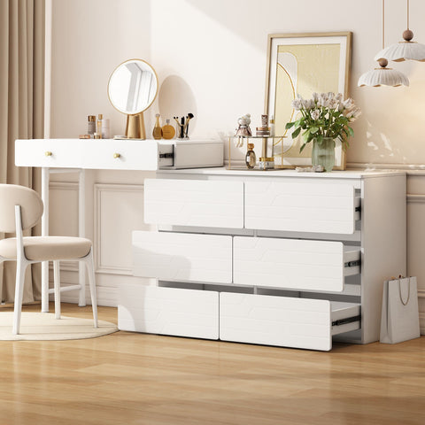 Rootz Dressing Table - Vanity - Makeup Table with Storage - Efficient Space Solution - 200cm x 40cm x 85cm