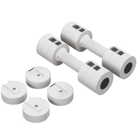 Rootz Adjustable Dumbbells Set - Weights - Fitness Weights - Portable & Compact - 7.5cm x 26.5cm - Boost Strength & Endurance