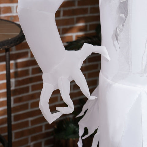 Rootz Inflatable Halloween Ghost Witch - LED Lights - Water-Repellent Polyester - Outdoor Decoration - 77cm x 47cm x 180cm