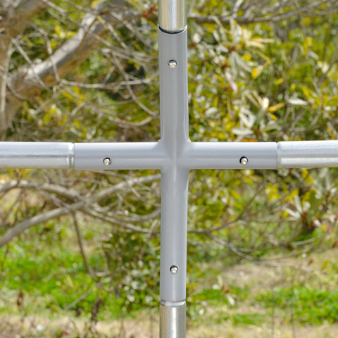 Rootz Small Animal Enclosure - Chicken Run - Outdoor Pen - Sturdy Construction - 280cm x 380cm x 197cm