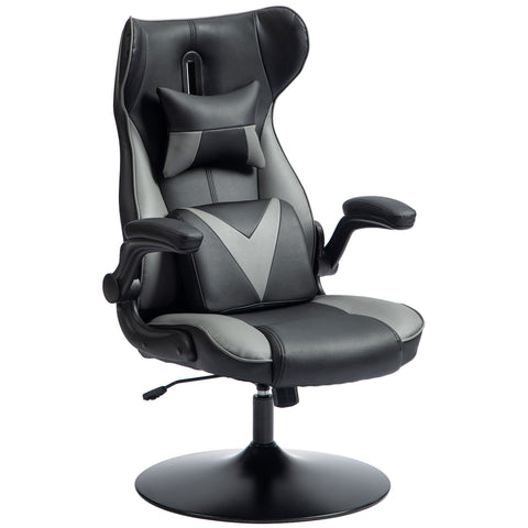 Rootz Rocking Gaming Chair - Swivel Seat - Ergonomic Chair - Height Adjustable - 67cm x 71cm x 112cm - Ultimate Comfort