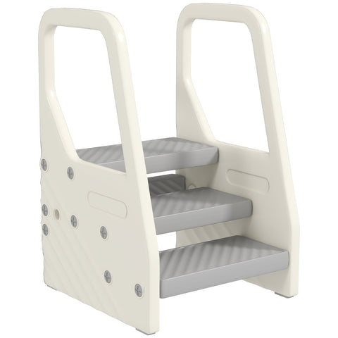 Rootz Children's Adjustable Step Stool - Toddler Step - Kids Stool - Non-Slip Safety - 43L x 42W x 65.5H cm