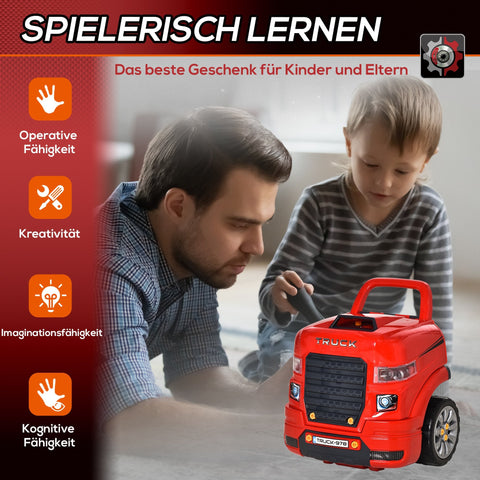 Rootz Motor Workshop Toy Set - Engine Playset - Kids Mechanic Kit - Enhances Dexterity & Coordination - 40L x 39W x 47H cm