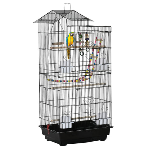 Rootz Bird Cage - Aviary - Parrot Cage - Spacious & Safe Design - 46cm x 36cm x 100cm