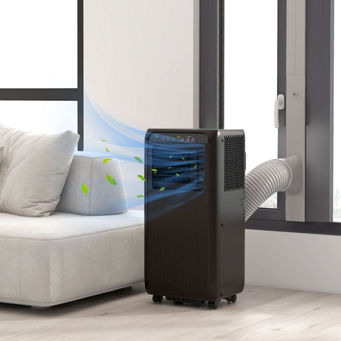 Rootz Mobile Air Conditioner - Mini Air Conditioner - Portable AC - 24 Hour Timer - 3 Speeds - 33 x 28 x 68.5 cm - Black - ABS Plastic