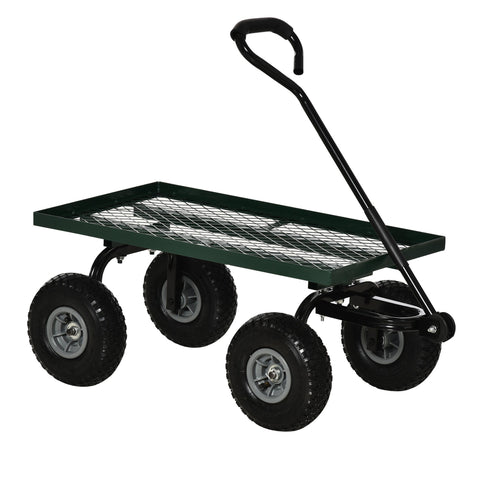 Rootz Garden Cart - Transport Cart - Hand Truck - 150kg Capacity - Foam Handle - 94L x 48.5W x 100H cm