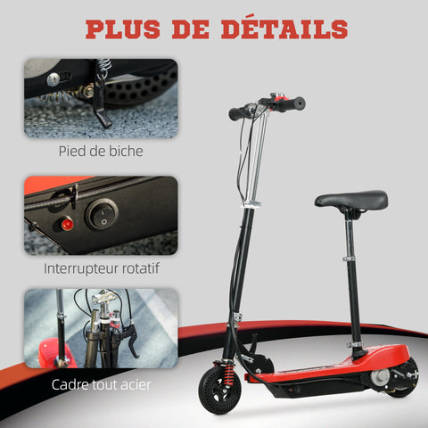 Rootz Electric Scooter 120 W - Kids Foldable Scooter - Children's E-Scooter - Safe Play & Skill Development - 77 x 37 x 95 cm