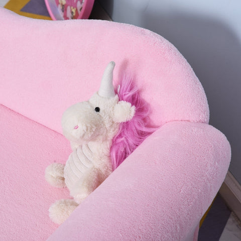 Rootz Children's Sofa - Mini Armchair - Chaise Longue - Soft Padding - Durable Materials - Perfect Size - 80cm x 40cm x 49cm