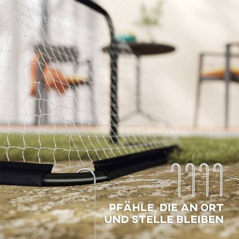 Rootz Football Goal Set - Mini Soccer Goals - Folding Metal Frame - Easy Transport - 90cm x 36cm x 60cm