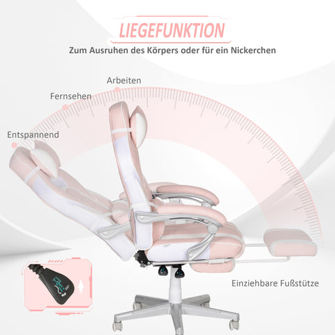 Rootz Gaming Chair - Office Chair - Reclining Chair - Ultimate Comfort - 115.5-123H x 63W x 63D cm