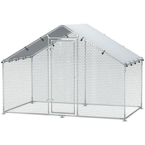 Rootz Chicken Run - Poultry Pen - Fowl Enclosure - Secure & Durable - 3m x 1.7m x 1.9m