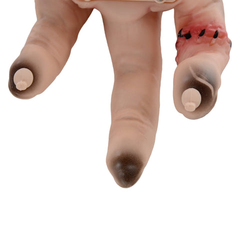 Rootz Halloween Animated Decoration - Scary Hand - Moving Figure - Clattering Footsteps - Indoor/Outdoor - No Assembly - 15cm x 18cm x 21cm