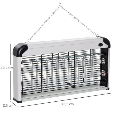 Rootz UV Insect Lamp - Mosquito Repellent - Electric Bug Zapper - High Efficiency - 48.5cm x 8.5cm x 26.5cm