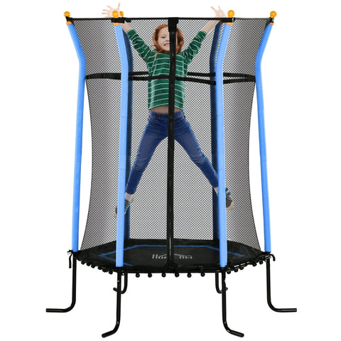 Rootz Children's Trampoline - Kids Bounce - Mini Jumper - Safety Features - Ø163.5 x 190H cm - Maximum Fun and Balance Training