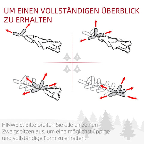 Rootz Slim Artificial Christmas Tree - Snow-Covered Tree - Festive Decoration - 180cm x 55cm - Green+White - Plastic & Metal