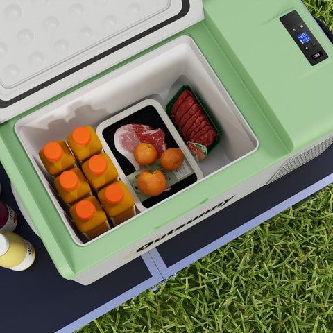 Rootz Portable Cooler Fridge - Car Fridge - Camping Refrigerator - 16L - -20℃ to 10℃ - 60cm x 32cm x 26cm