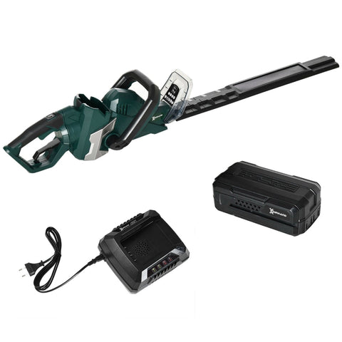 Rootz Electric Hedge Trimmer - Cordless Shrub Cutter - Garden Pruner - 180° Rotating Handle - 110L x 20W x 20H cm