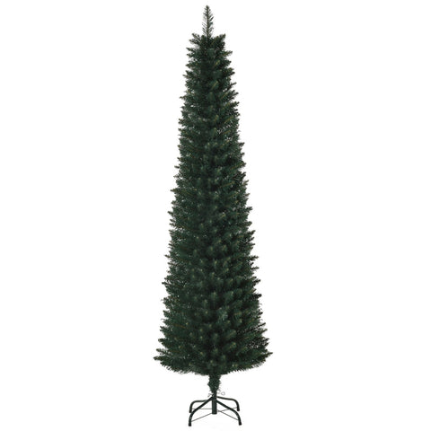 Rootz Christmas Tree - Lifelike - Slim Design - Easy Assembly - 180cm Height - Ø56x180 cm - Realistic 380 Branches - Sturdy Steel Base