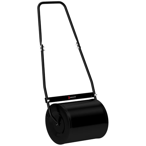 Rootz Steel Lawn Roller - Garden Roller - Soil Compactor - Ergonomic Design - 50L x 32W x 108H cm