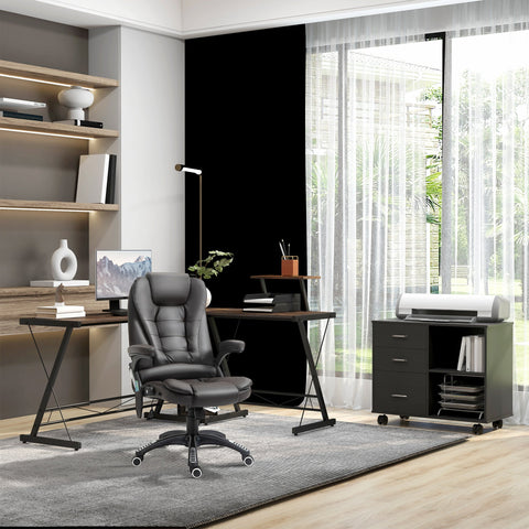 Rootz Printer Stand Office Organizer - Printer Cart - Filing Cabinet - Durable Use - 80cm x 40cm x 65cm