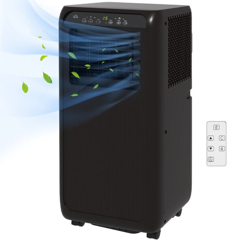 Rootz Mobile Air Conditioner - Mini Air Conditioner - Portable AC - 24 Hour Timer - 3 Speeds - 33 x 28 x 68.5 cm - Black - ABS Plastic