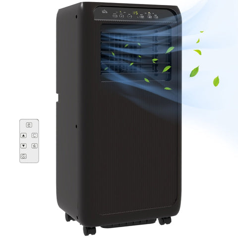 Rootz Mobile Air Conditioner - Mini Air Conditioner - Portable AC - 24 Hour Timer - 3 Speeds - 33 x 28 x 68.5 cm - Black - ABS Plastic