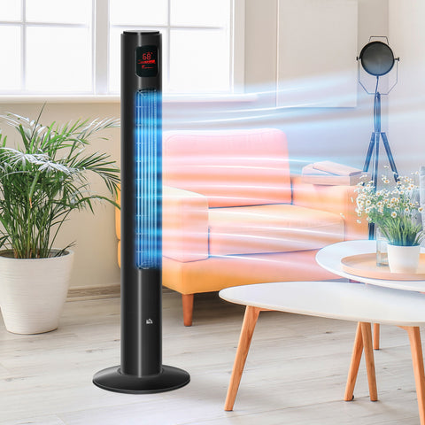 Rootz Tower Fan - Oscillating Fan - Cooling Fan - Energy Saving - 31.5cm x 31.5cm x 117cm
